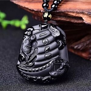 Obsidian necklace...NWOT